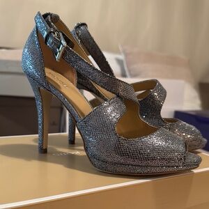 Elegant Silver High Heels